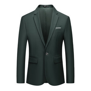 Mann Smart Einzigen Taste Blazer Slim Fit Büroarbeit Business Event