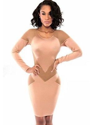 Minikleid Bodycon Sexy Nackt Spleißen Club Kleider