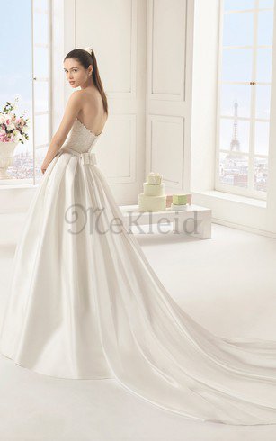 Duchesse-Linie Dom Langes Luxus Brautkleid mit Herz-Ausschnitt
