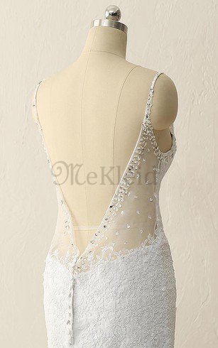 Satin Natürliche Taile Bodenlanges Brautkleid mit Bordüre mit Perlen