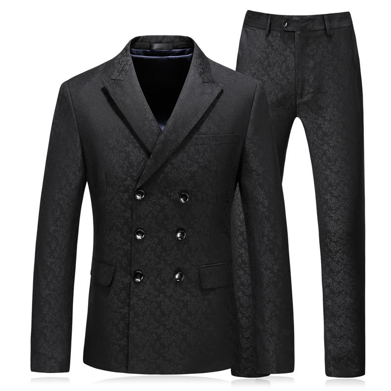 Anzuge Set 3 Stucke Klassische Herren Schwarz Blazer Herren Anzug Mekleid De