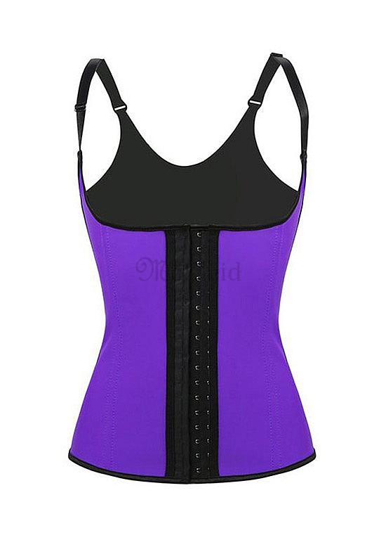 Weste Lila Trainer Taille Latex Bustiers & Korsetts