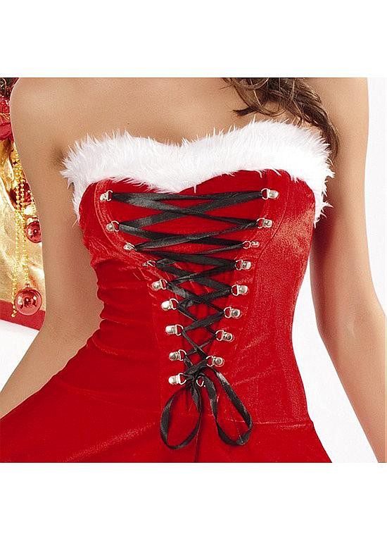 Polyester Elasthan Weihnachten Anzug Sexy Ein Stück Cosplay & Kostüme