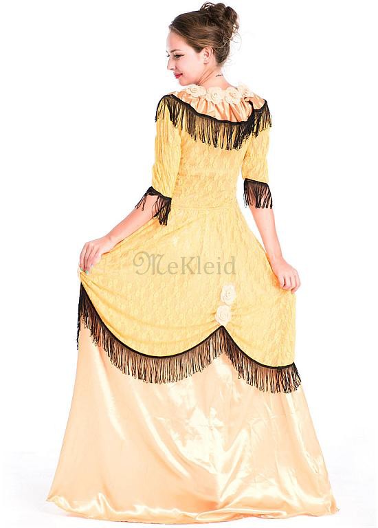 Prinzessin Halloween Königlich Gold Cosplay & Kostüme