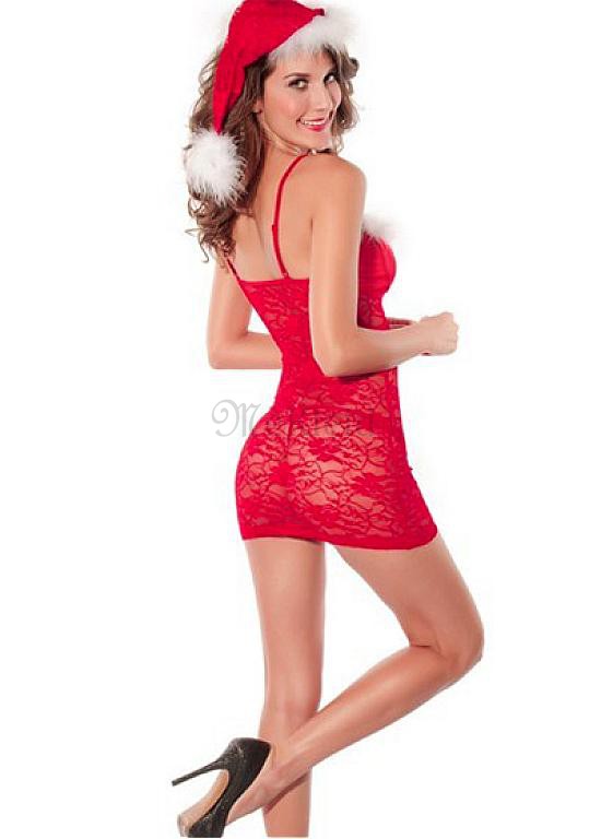 Weihnachten Set Polyester Ein Stück Sexy Cosplay & Kostüme
