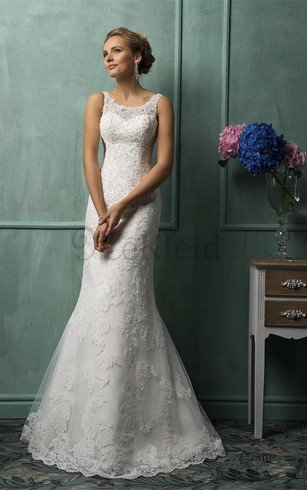 Juwel Ausschnitt Ärmellos Elegantes Kurzes Brautkleid mit Knöpfen