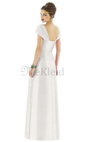 Ärmellos Herz-Ausschnitt Mini Sittsames Brautjungfernkleid