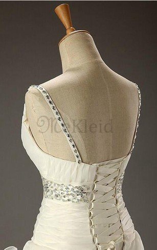 Dom Langes Bodenlanges Formelles Brautkleid mit Rücken Schnürung